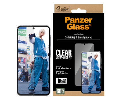 Szkło i folia ochronna PanzerGlass Ultra-Wide Fit do Samsung Galaxy A57 5G